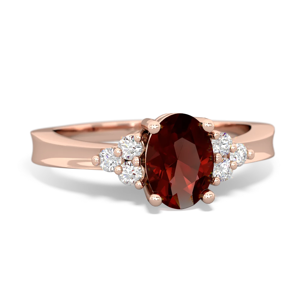 Garnet Simply Elegant 14K Rose Gold ring R2113