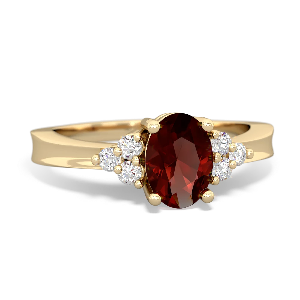 Garnet Simply Elegant 14K Yellow Gold ring R2113