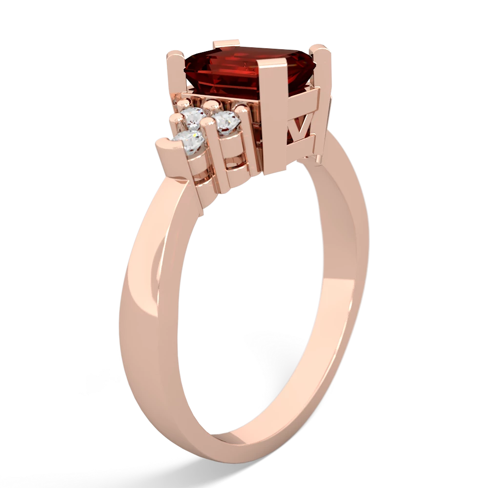 Garnet Timeless Classic 14K Rose Gold ring R2591