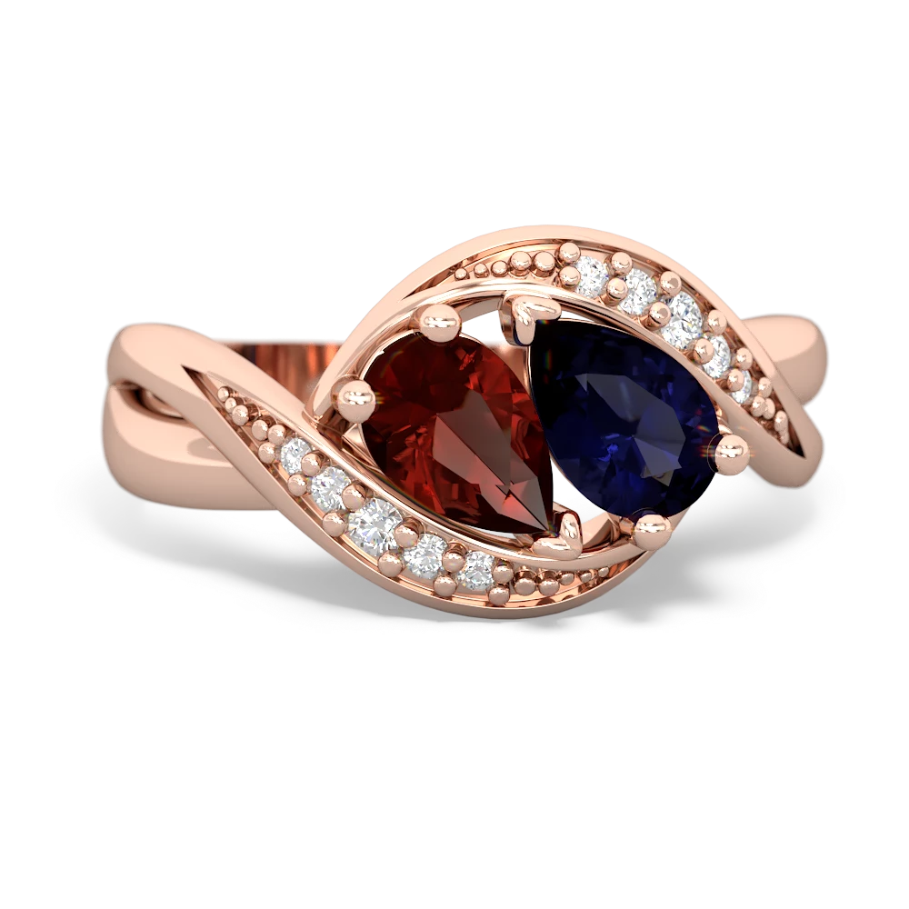 Garnet Summer Winds 14K Rose Gold ring R5342