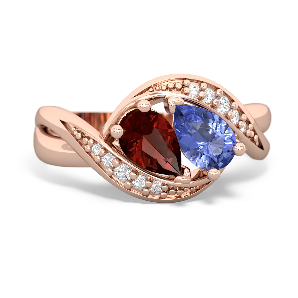 Garnet Summer Winds 14K Rose Gold ring R5342