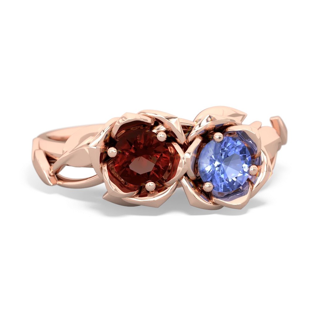 Garnet Rose Garden 14K Rose Gold ring R5510