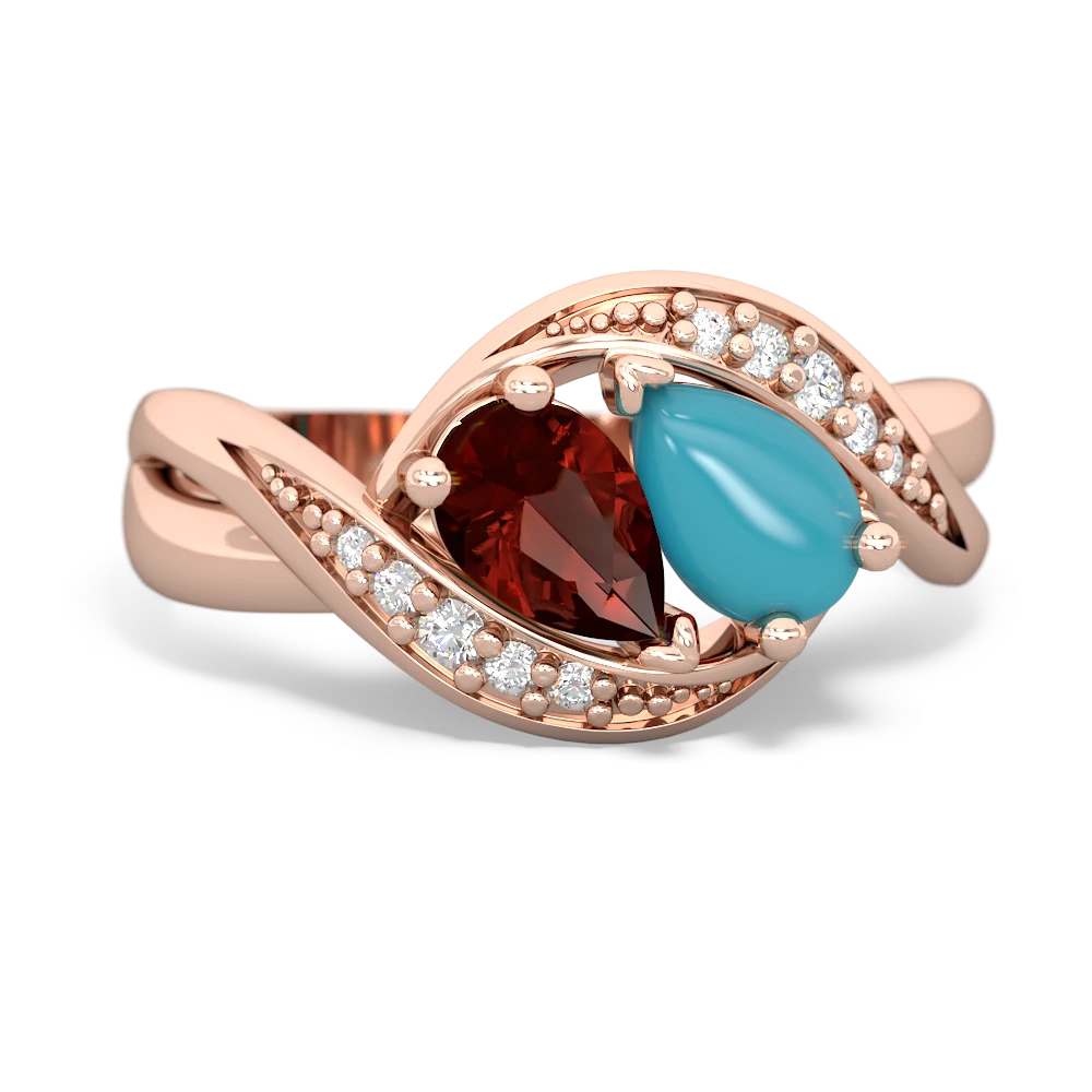 Garnet Summer Winds 14K Rose Gold ring R5342