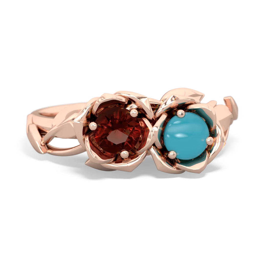 Garnet Rose Garden 14K Rose Gold ring R5510