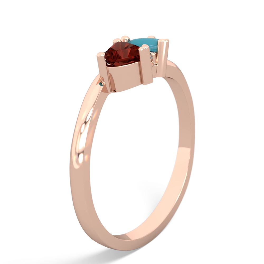 Garnet Sweethearts 14K Rose Gold ring R5260