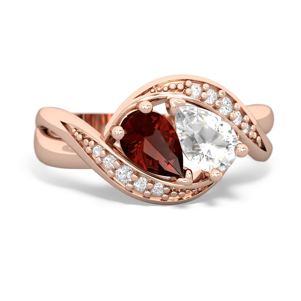 Garnet Summer Winds 14K Rose Gold ring R5342