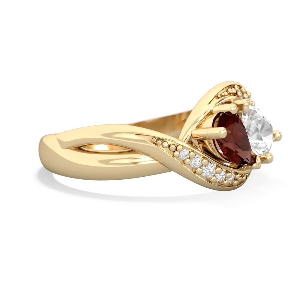 Garnet Summer Winds 14K Yellow Gold ring R5342