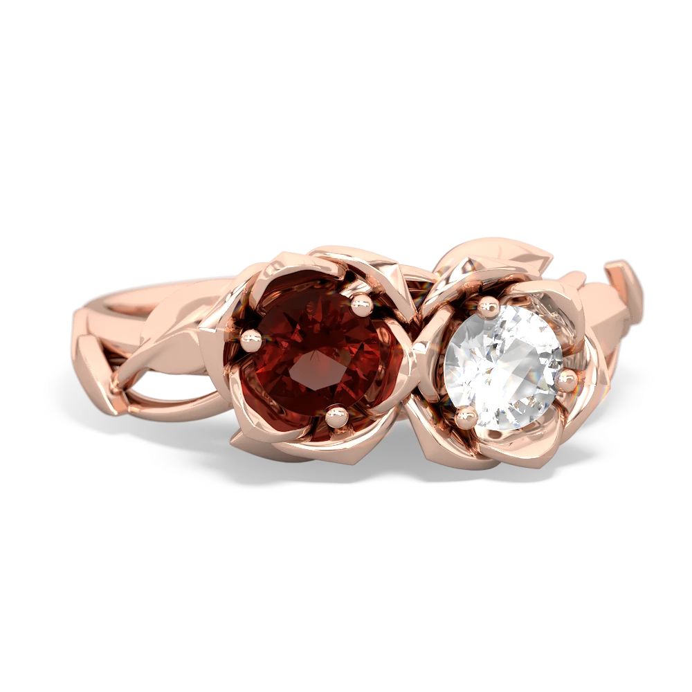 Garnet Rose Garden 14K Rose Gold ring R5510