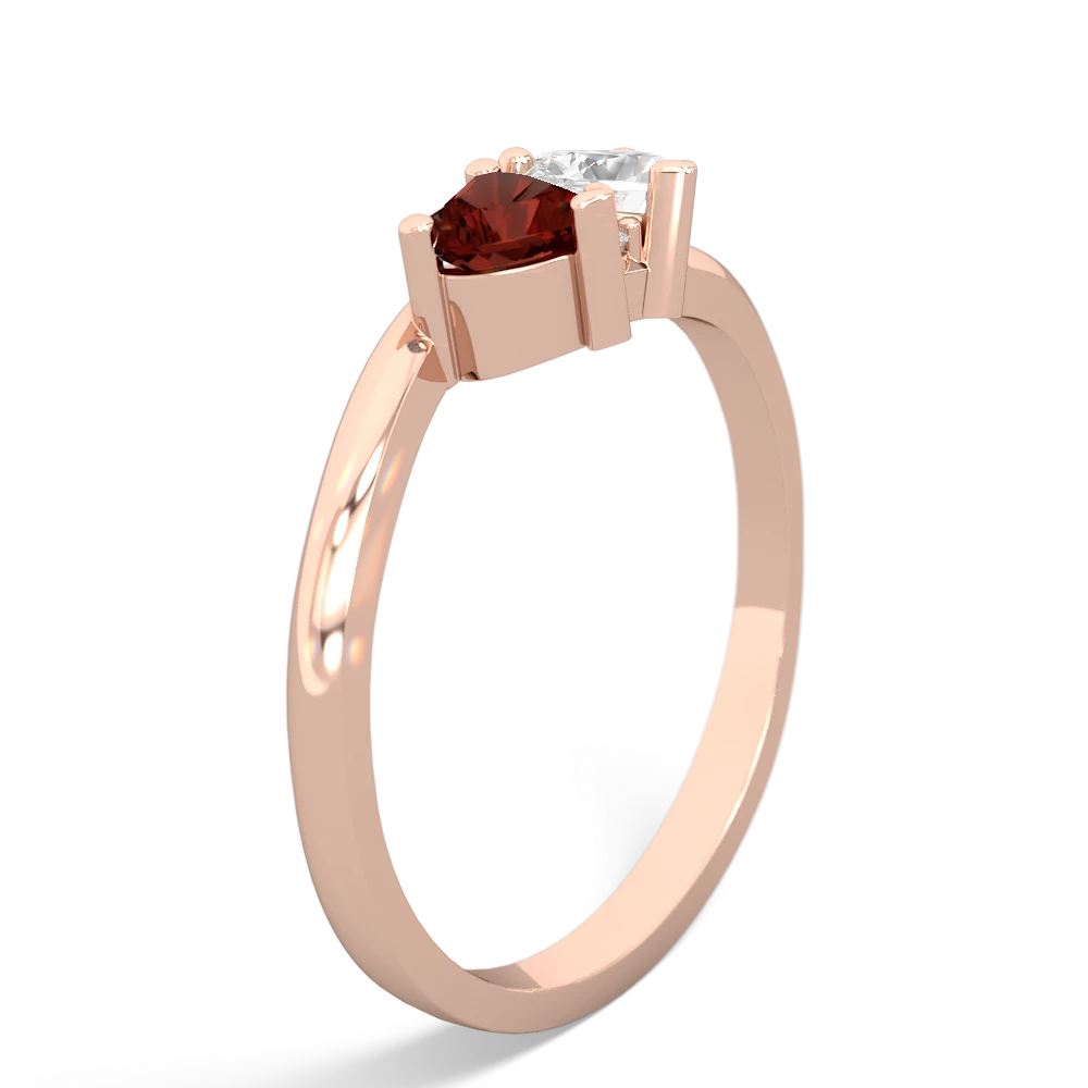 Garnet Sweethearts 14K Rose Gold ring R5260