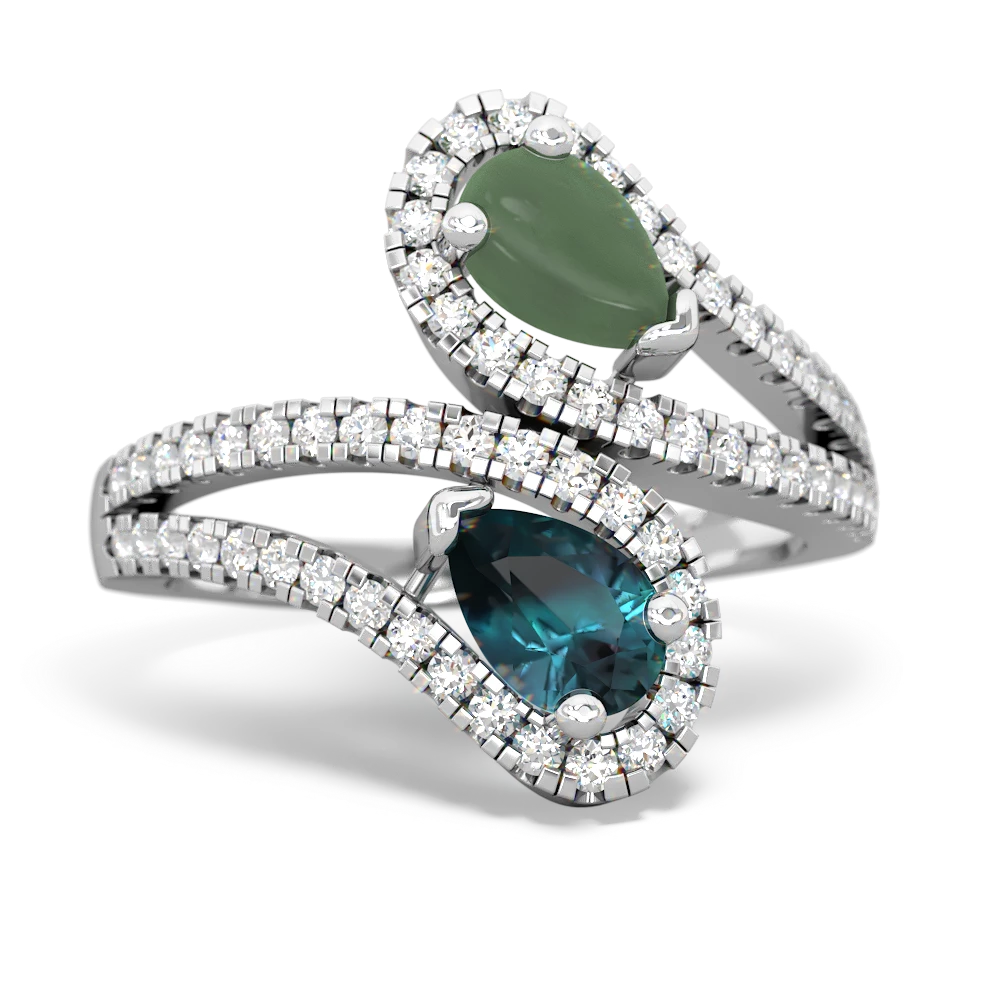 Jade Diamond Dazzler 14K White Gold ring R3000