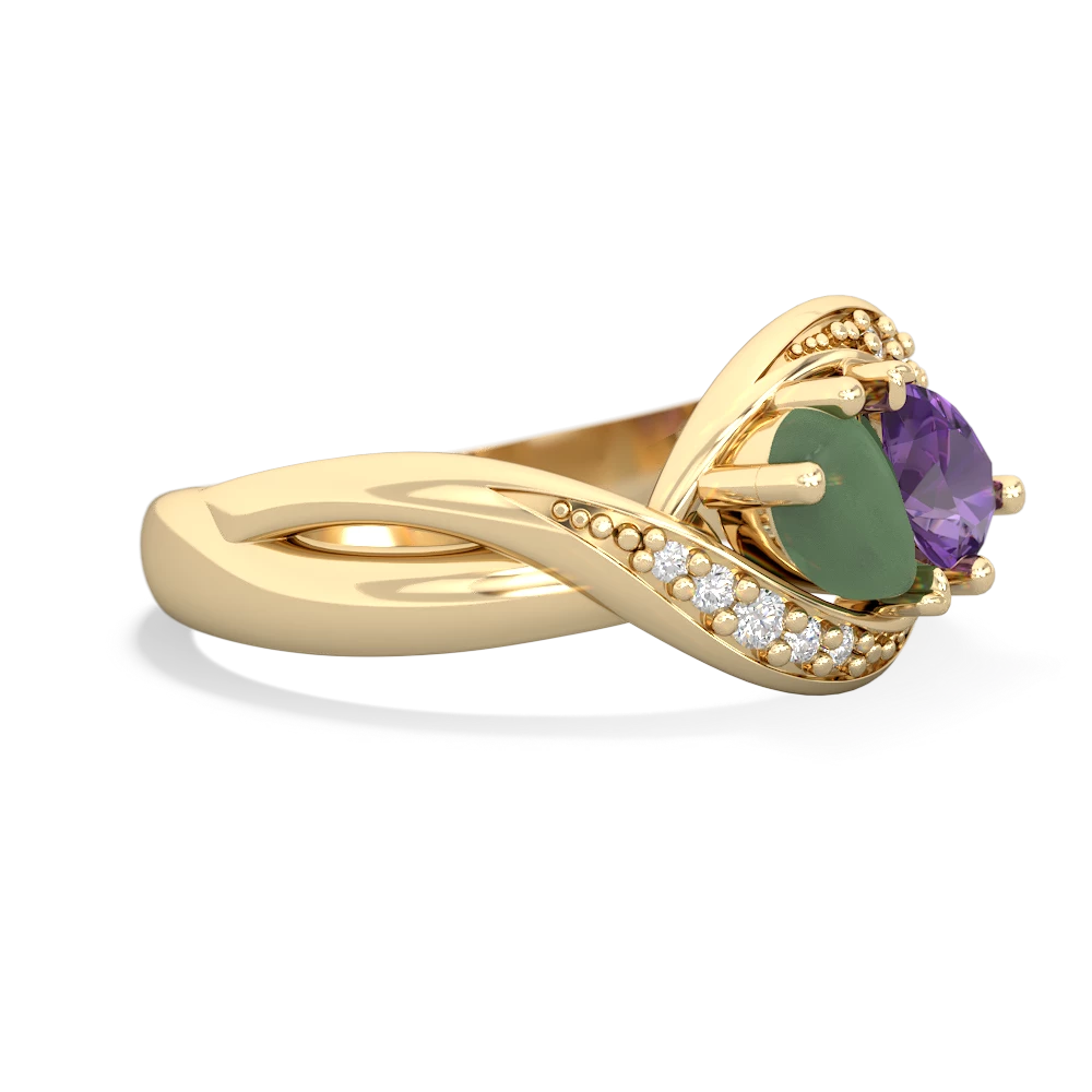 Jade Summer Winds 14K Yellow Gold ring R5342