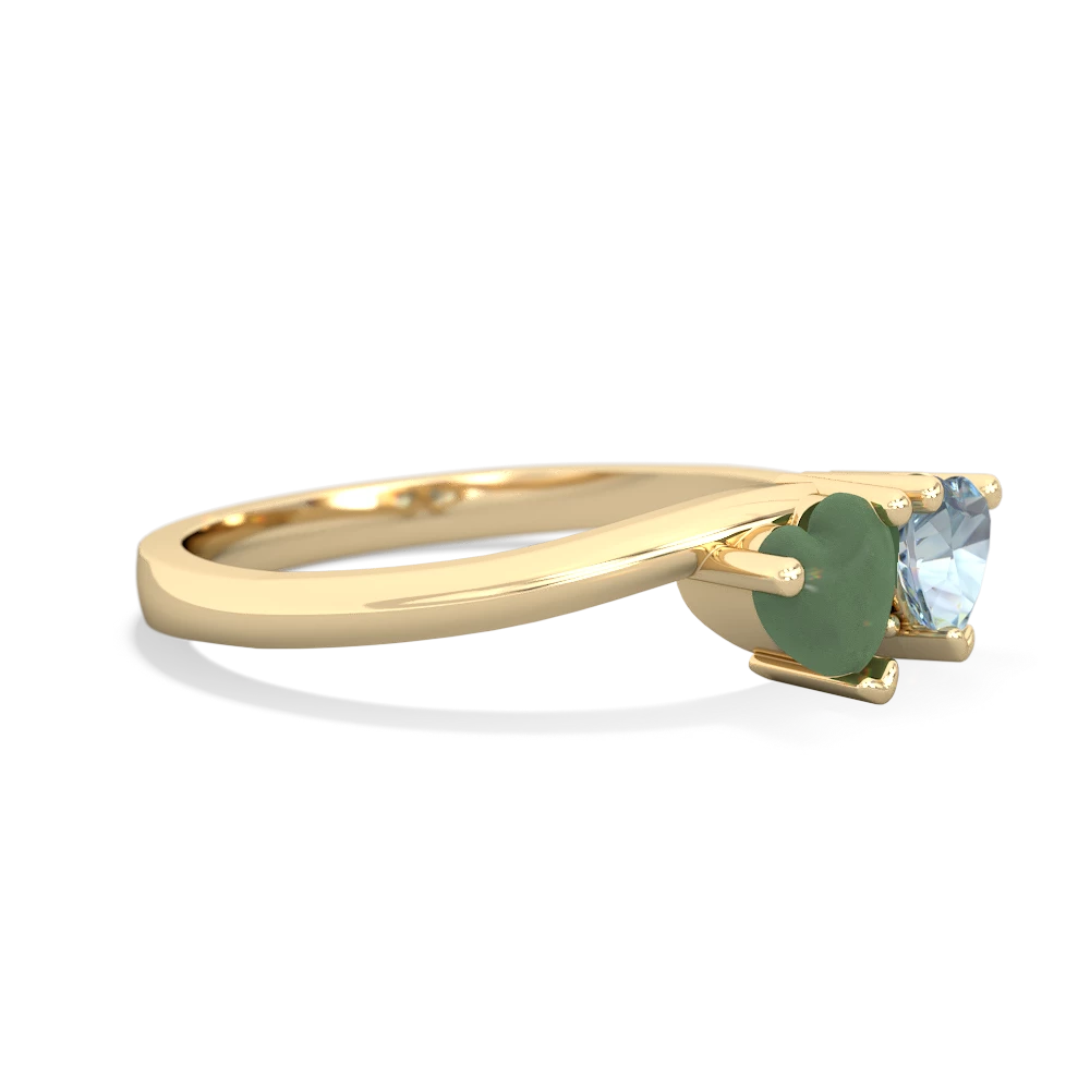 Jade Sweethearts 14K Yellow Gold ring R5260