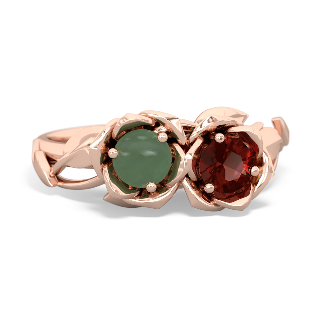 Jade Rose Garden 14K Rose Gold ring R5510