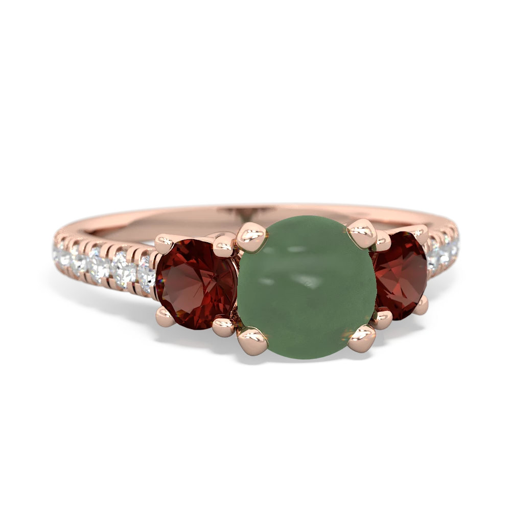 Jade Pave Trellis 14K Rose Gold ring R5500