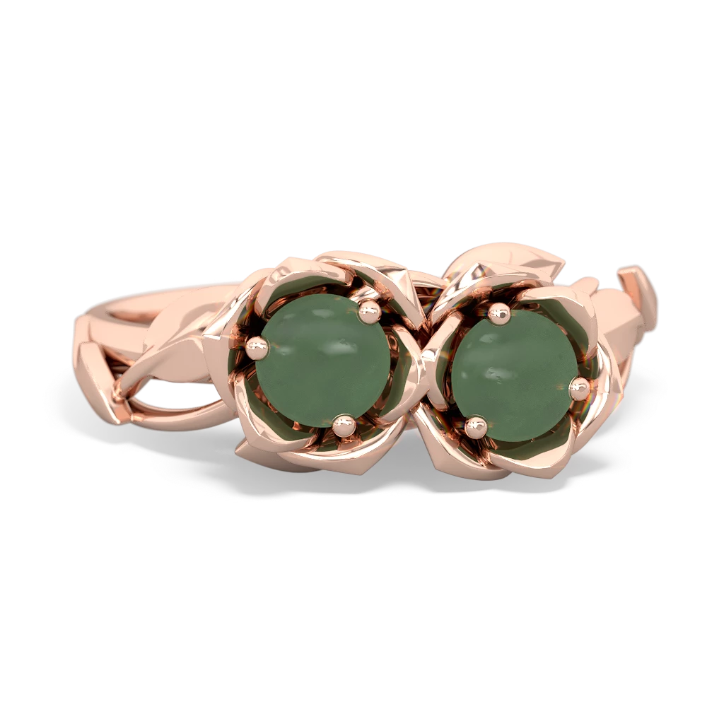 Jade Rose Garden 14K Rose Gold ring R5510