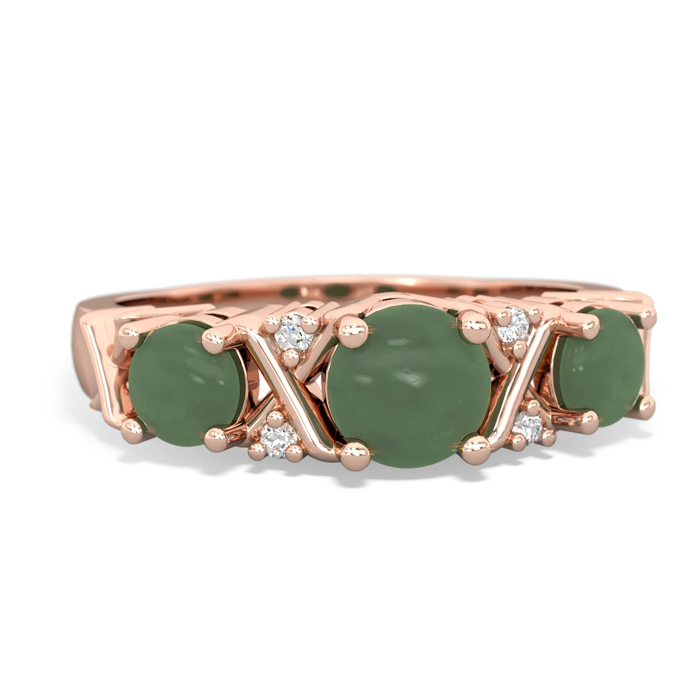 Turquoise Hugs And Kisses 14K Rose Gold ring R5016