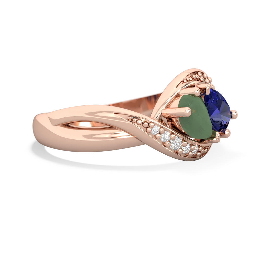 Jade Summer Winds 14K Rose Gold ring R5342