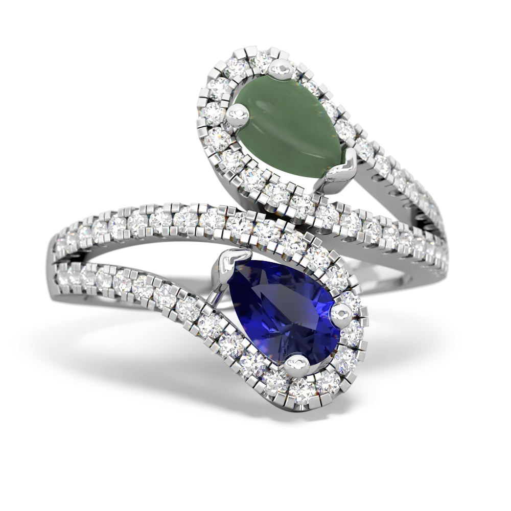 Jade Diamond Dazzler 14K White Gold ring R3000