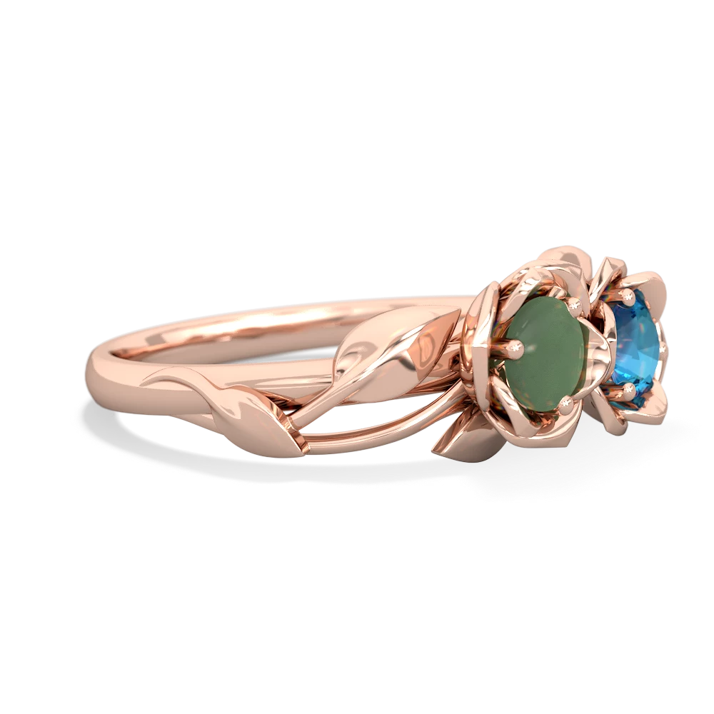 Jade Rose Garden 14K Rose Gold ring R5510