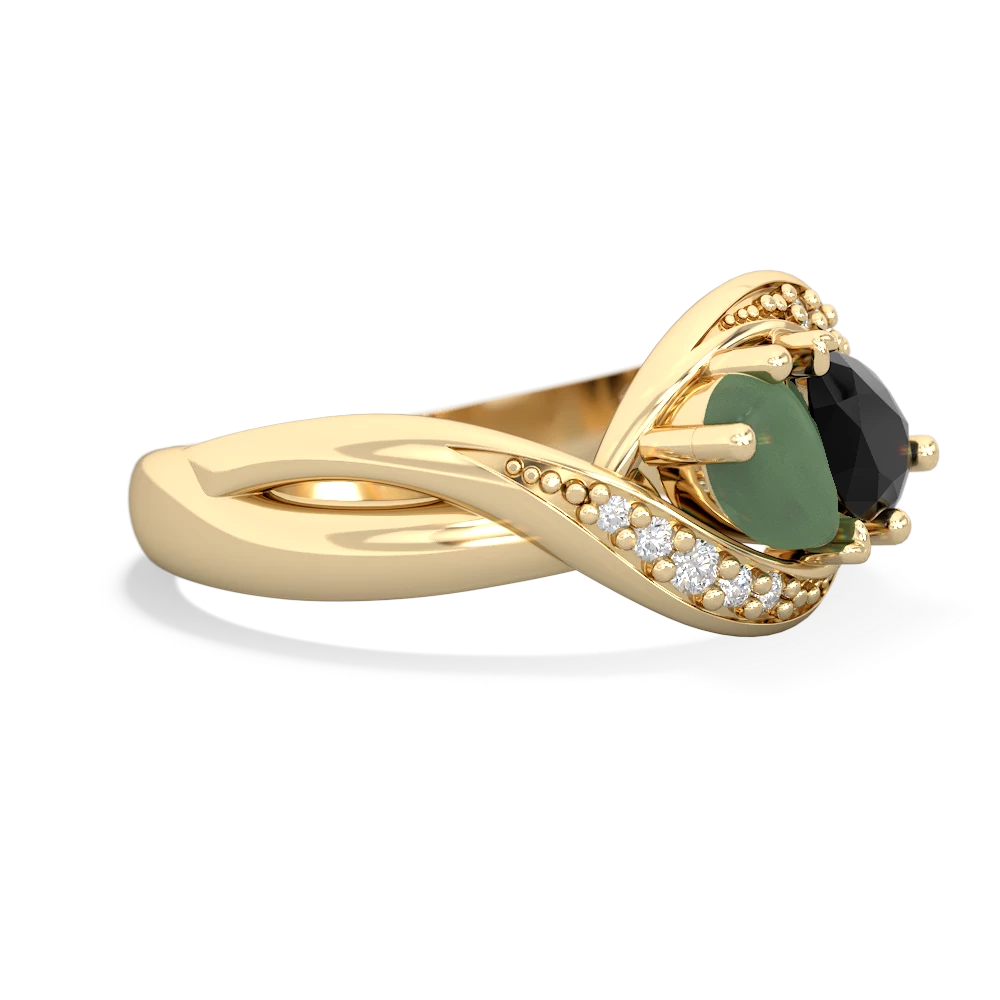 Jade Summer Winds 14K Yellow Gold ring R5342