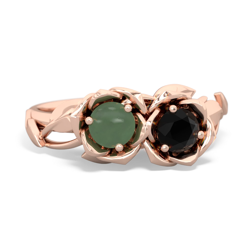 Jade Rose Garden 14K Rose Gold ring R5510