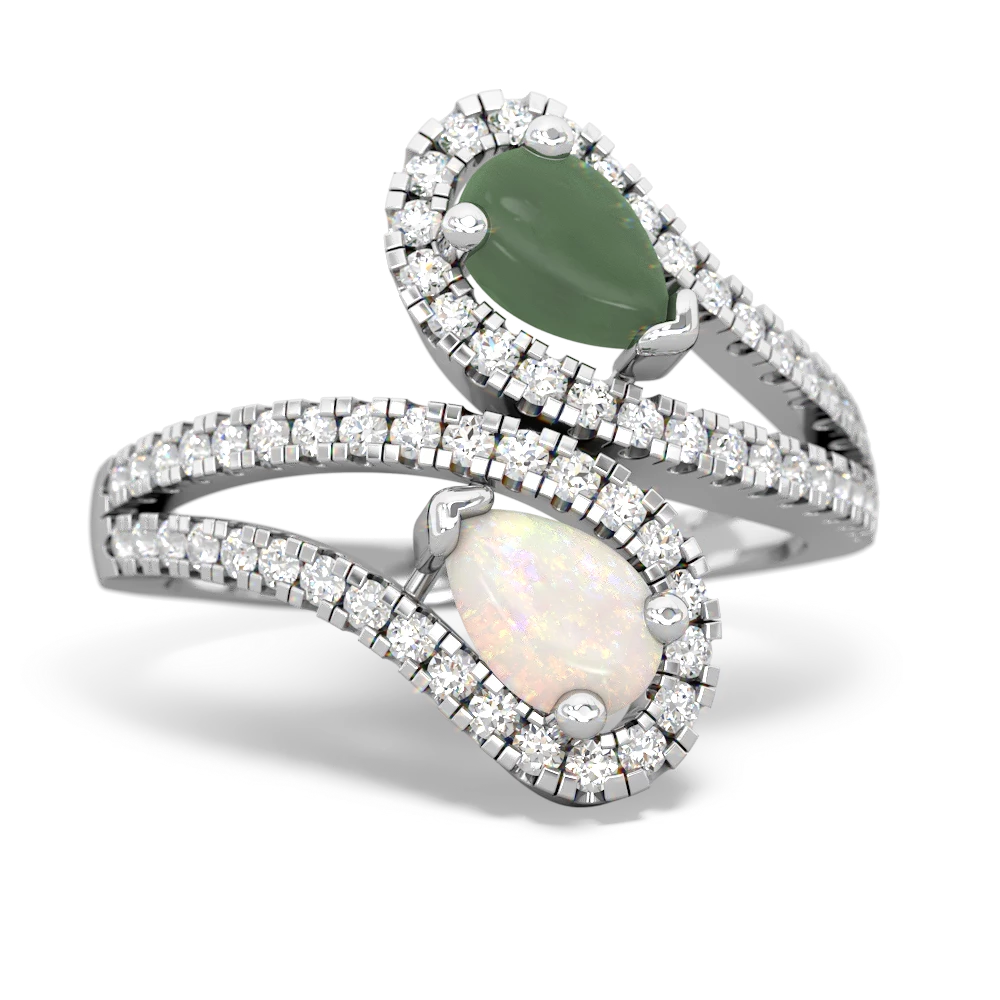 Jade Diamond Dazzler 14K White Gold ring R3000