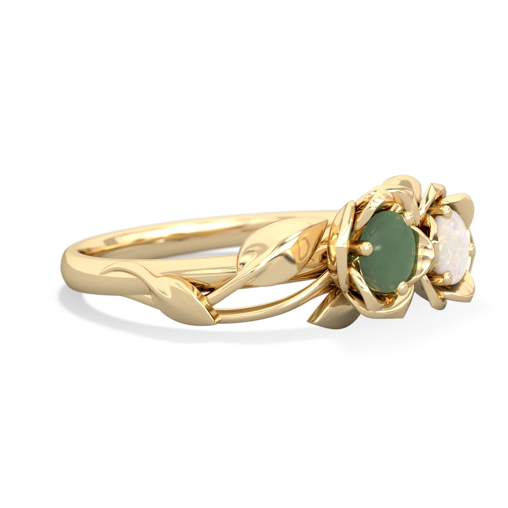 Jade Rose Garden 14K Yellow Gold ring R5510