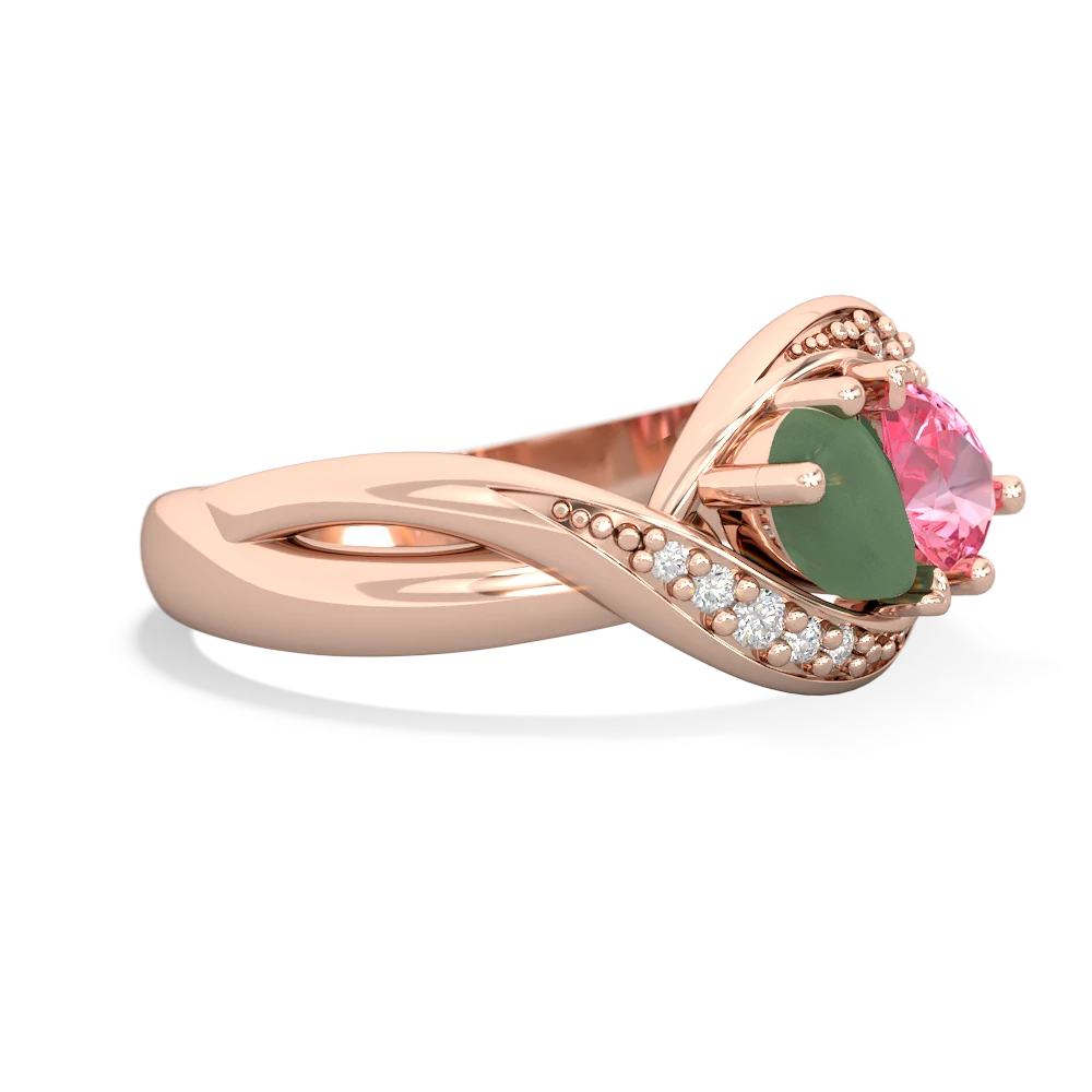 Jade Summer Winds 14K Rose Gold ring R5342