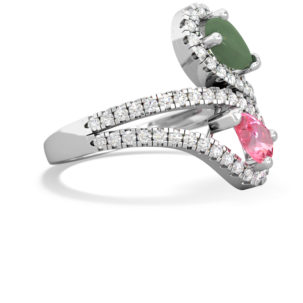 Jade Diamond Dazzler 14K White Gold ring R3000