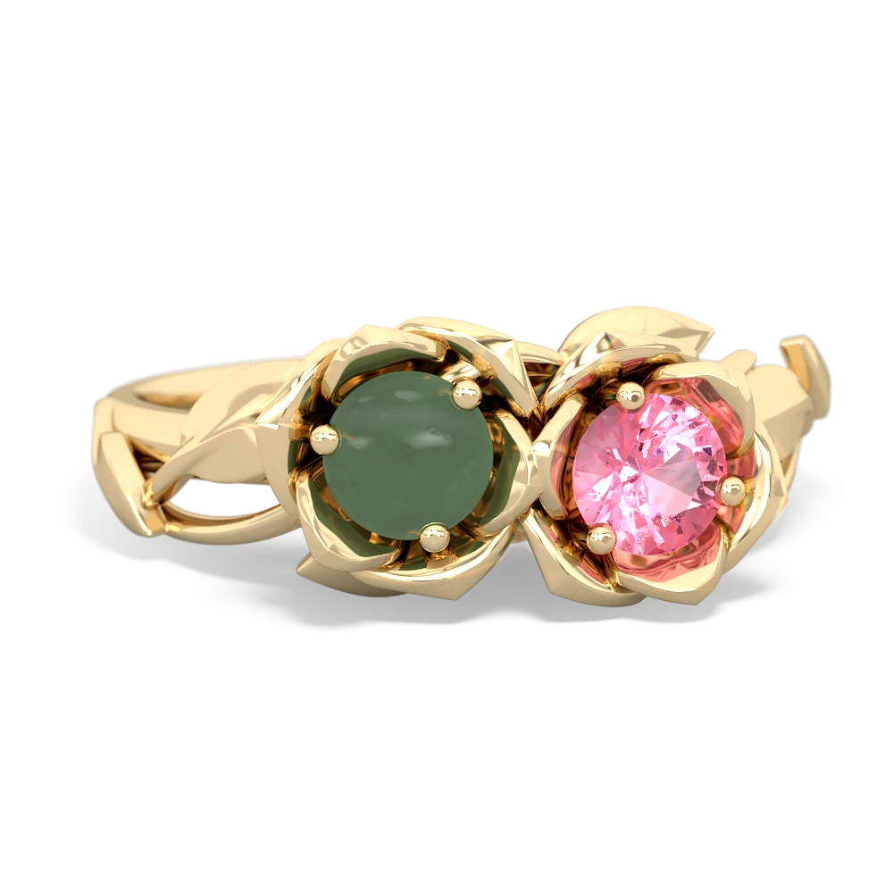 Jade Rose Garden 14K Yellow Gold ring R5510