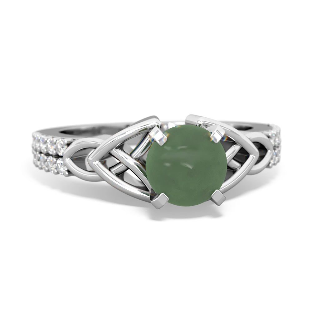 Natural Green Jade Gemstone Ring - Shraddha Shree Gems