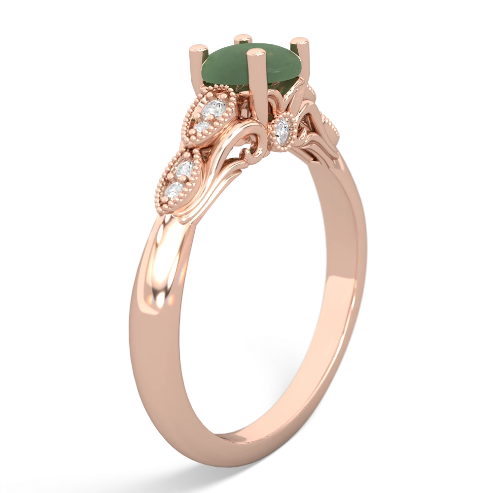 Jade Antique Elegance 14K Rose Gold ring R3100