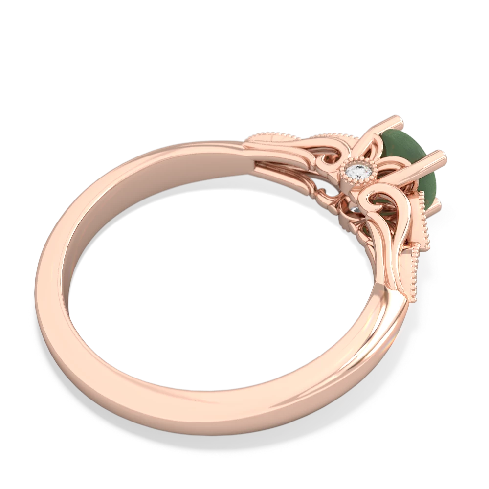 Jade Antique Elegance 14K Rose Gold ring R3100