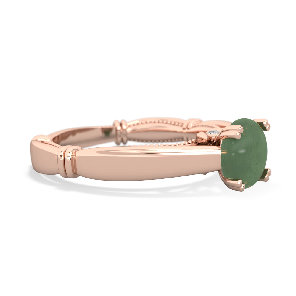 Jade Renaissance 14K Rose Gold ring R27806RD