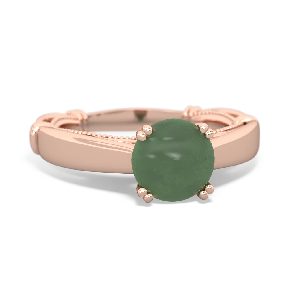 Jade Renaissance 14K Rose Gold ring R27806RD