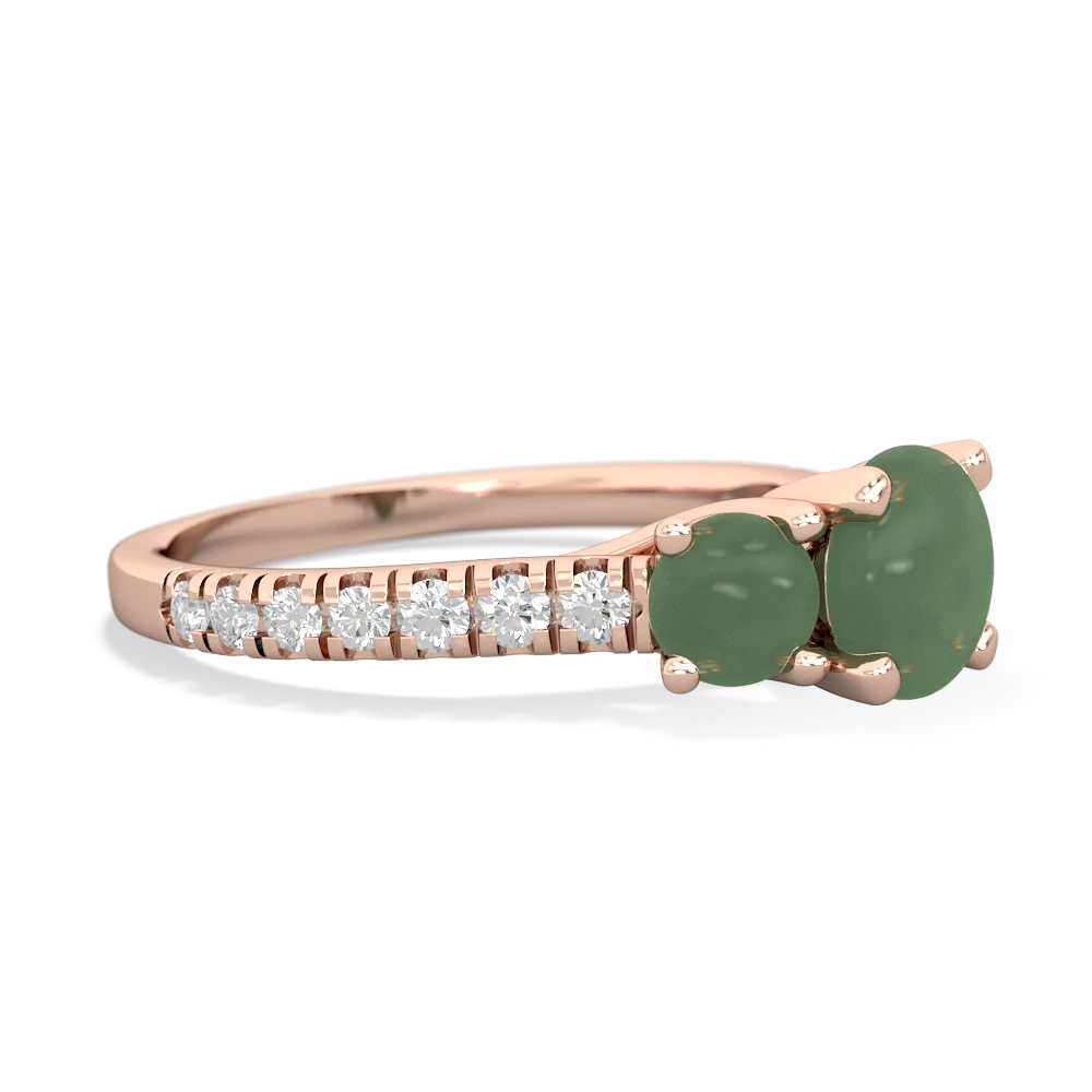 Jade Pave Trellis 14K Rose Gold ring R5500