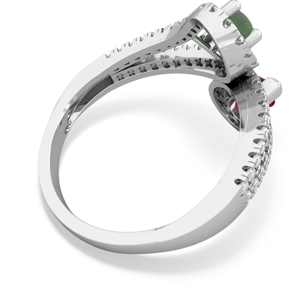Jade Diamond Dazzler 14K White Gold ring R3000