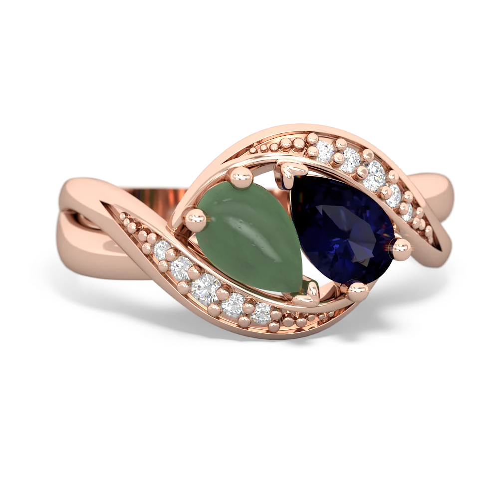 Jade Summer Winds 14K Rose Gold ring R5342