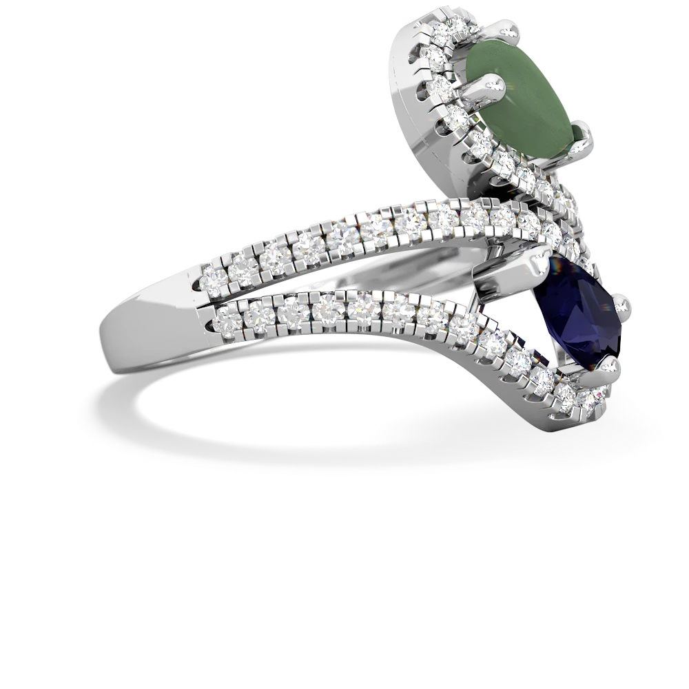 Jade Diamond Dazzler 14K White Gold ring R3000