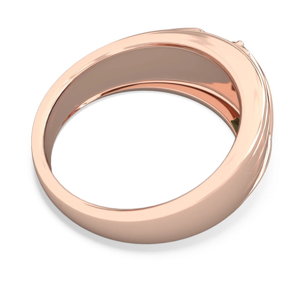 Jade Men's Streamline 14K Rose Gold ring R0460