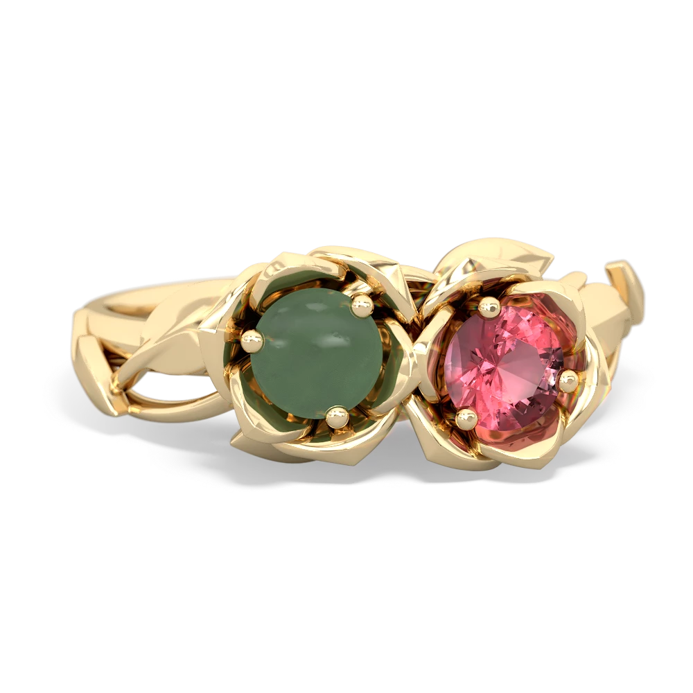 Jade Rose Garden 14K Yellow Gold ring R5510