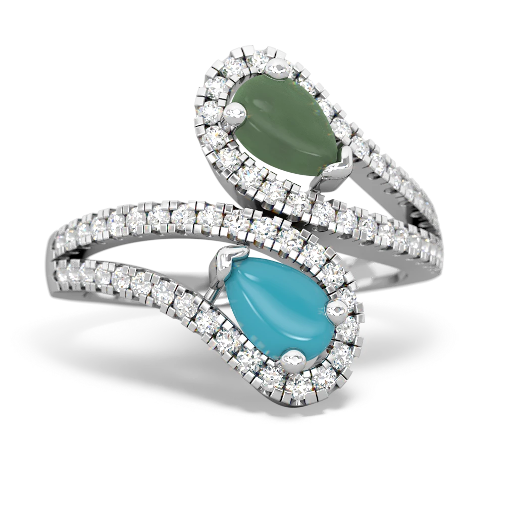 Jade Diamond Dazzler 14K White Gold ring R3000