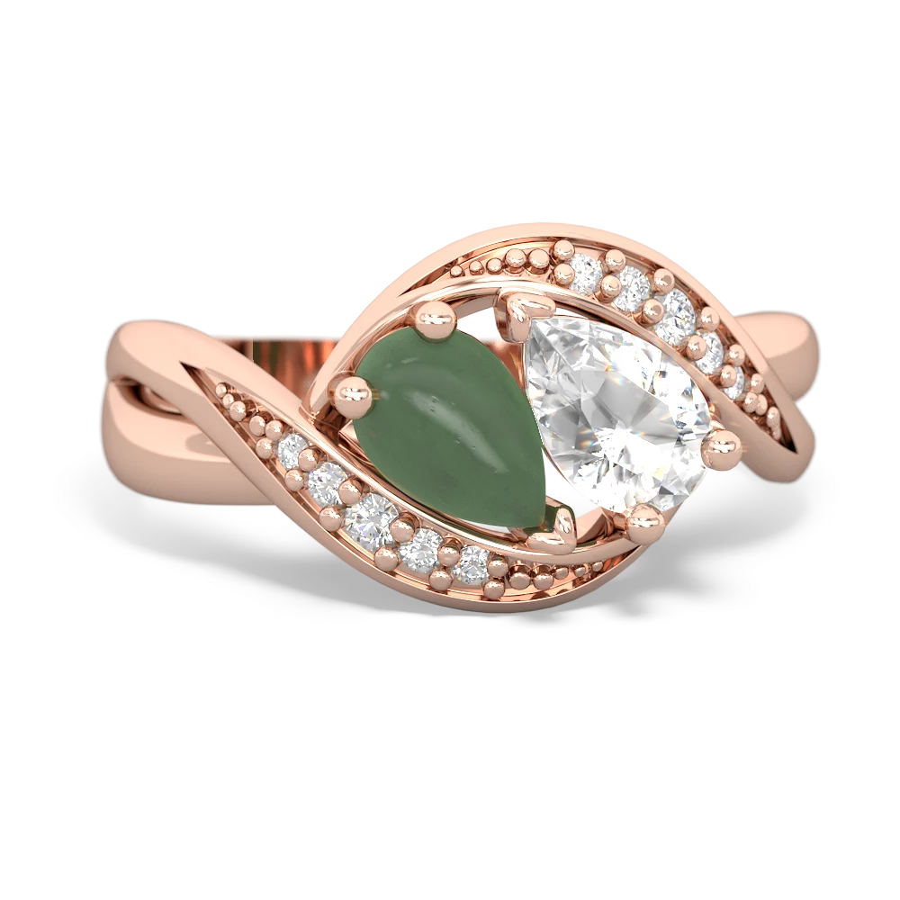 Jade Summer Winds 14K Rose Gold ring R5342