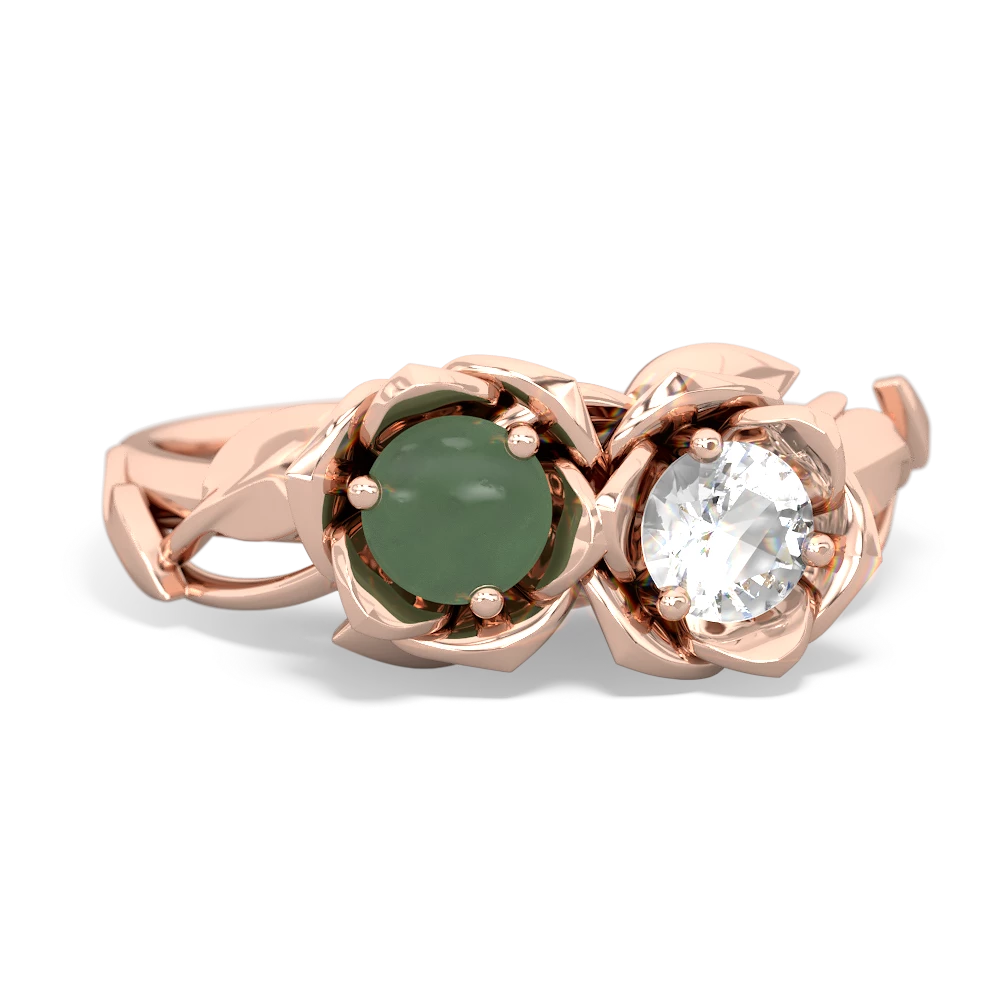 Jade Rose Garden 14K Rose Gold ring R5510