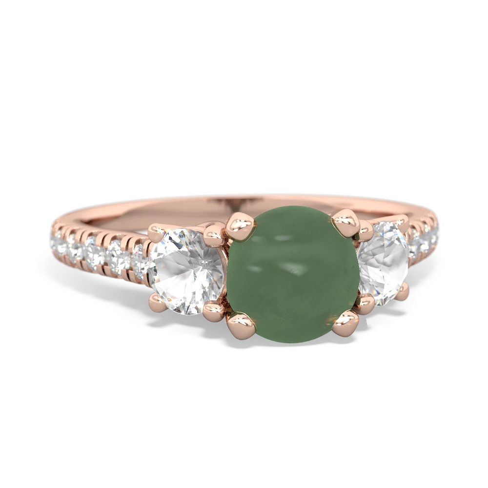 Jade Pave Trellis 14K Rose Gold ring R5500