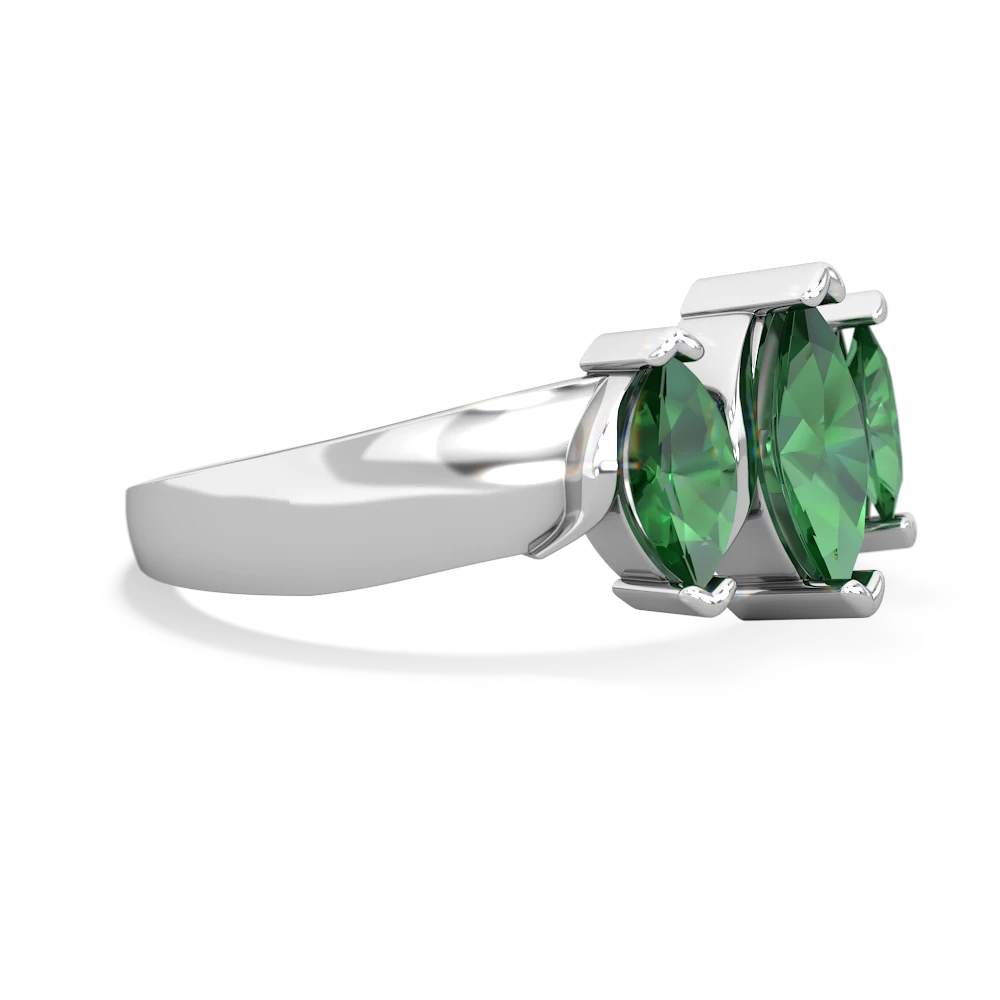 Alexandrite Three Peeks 14K White Gold ring R2433