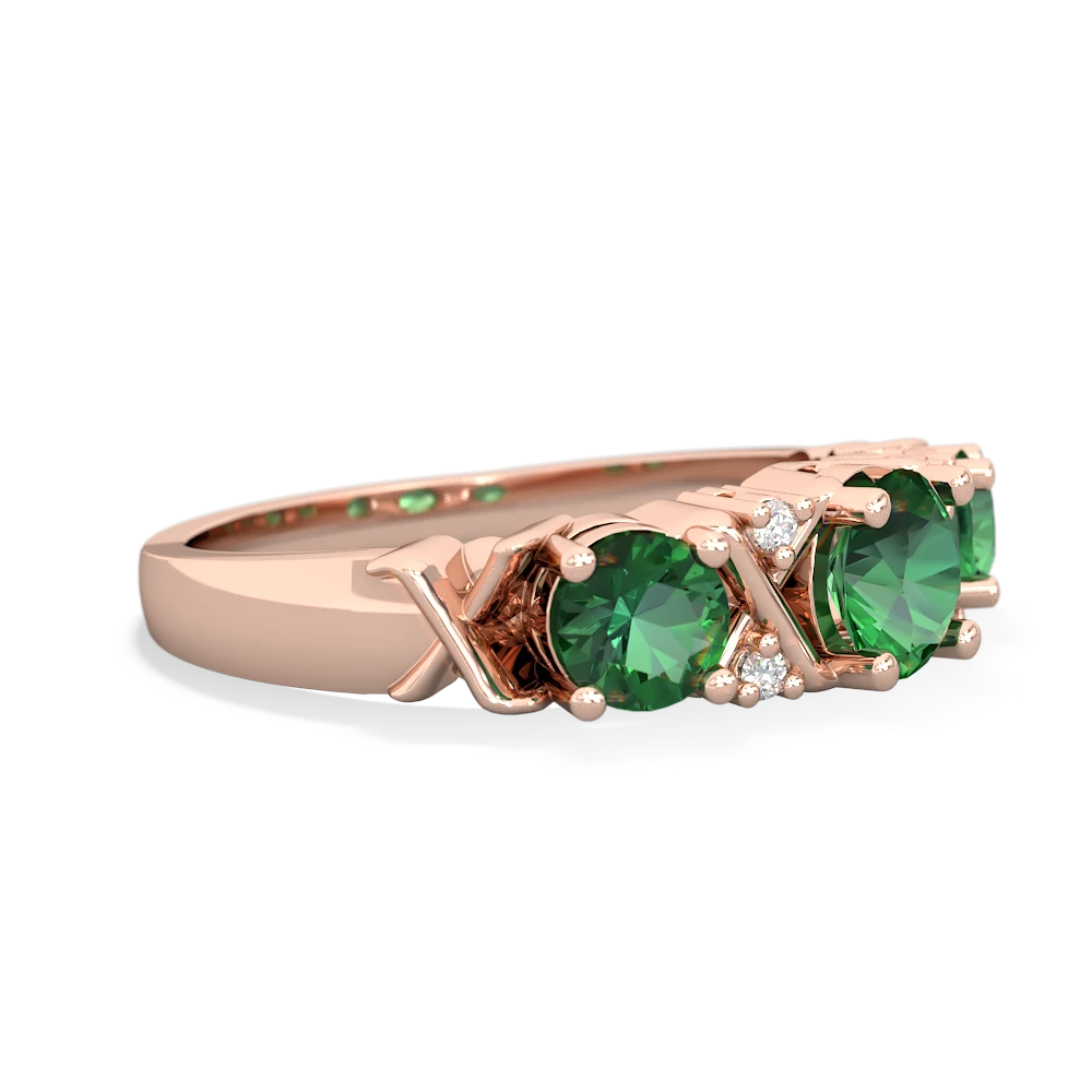 Jade Hugs And Kisses 14K Rose Gold ring R5016