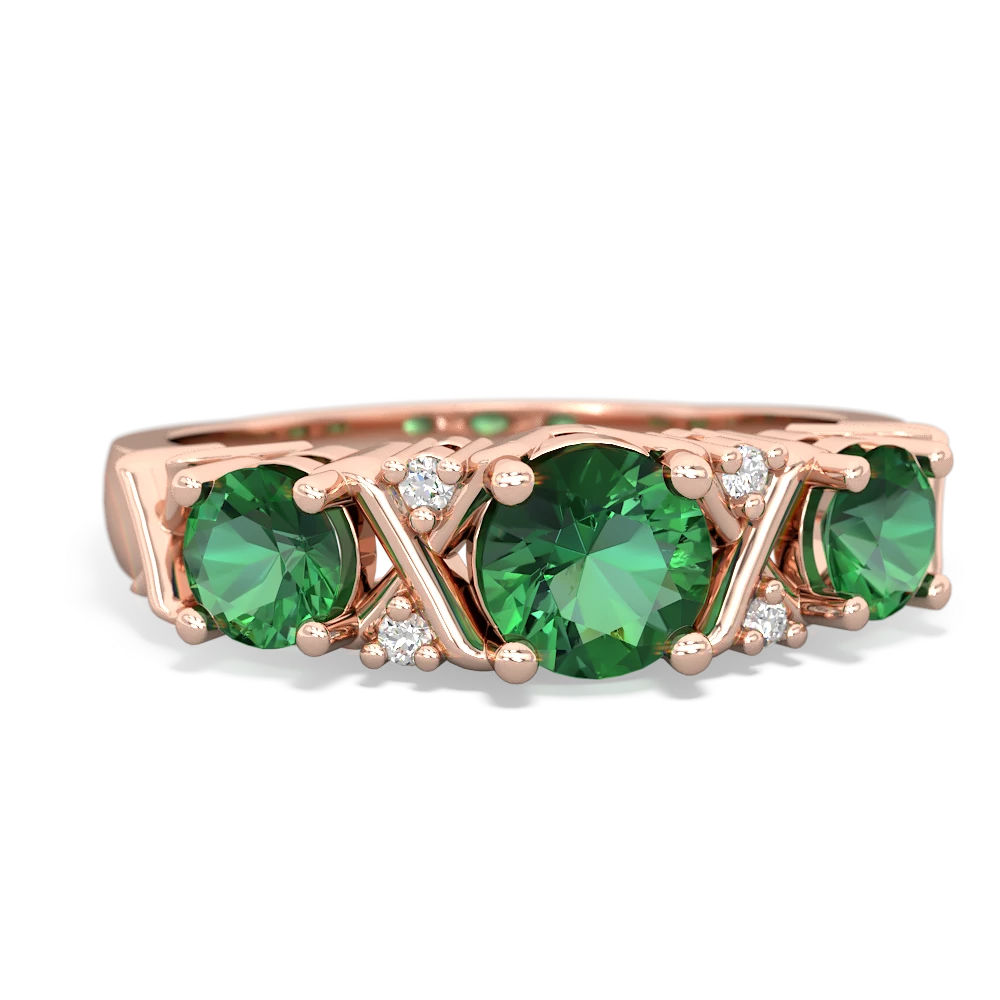 Turquoise Hugs And Kisses 14K Rose Gold ring R5016