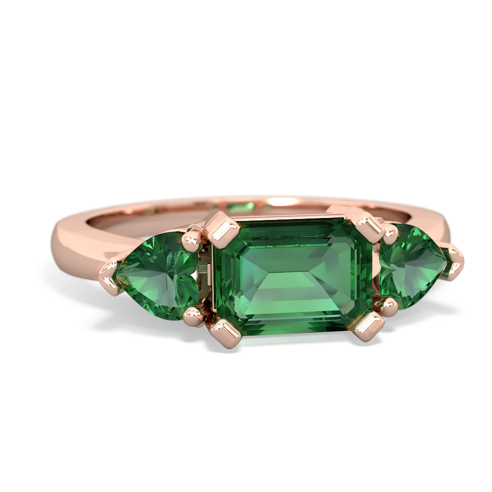 Alexandrite Three Stone 14K Rose Gold ring R5235