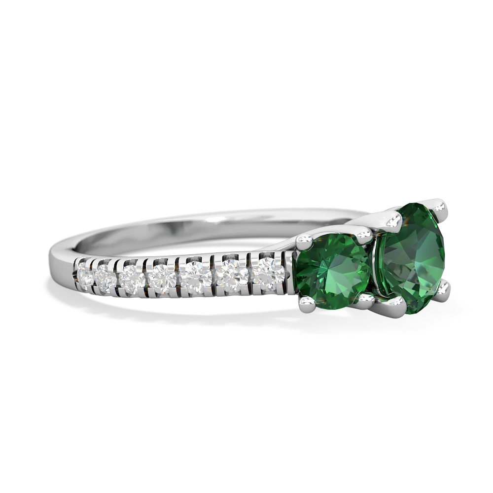 Jade Pave Trellis 14K White Gold ring R5500